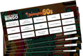 BeeBox Music Match Bingo Game Tickets, 120 Tickets Per Pack (Swinging 60s)